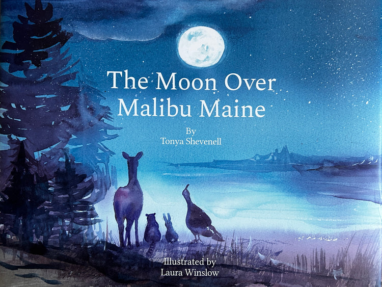 The Moon Over Malibu Maine