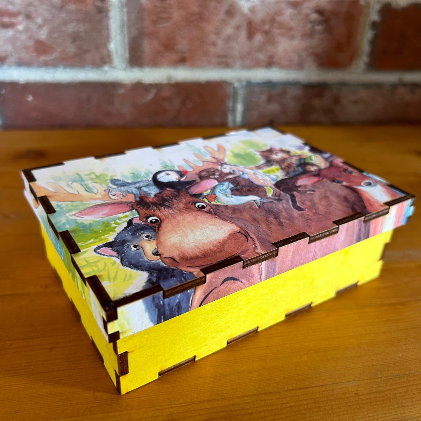 "We'll watch your treasures!" Moose and Friends Treasure Box