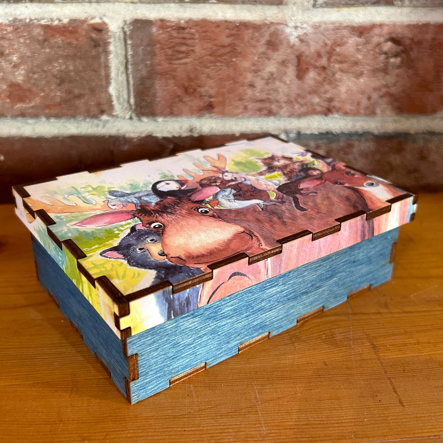 "We'll watch your treasures!" Moose and Friends Treasure Box