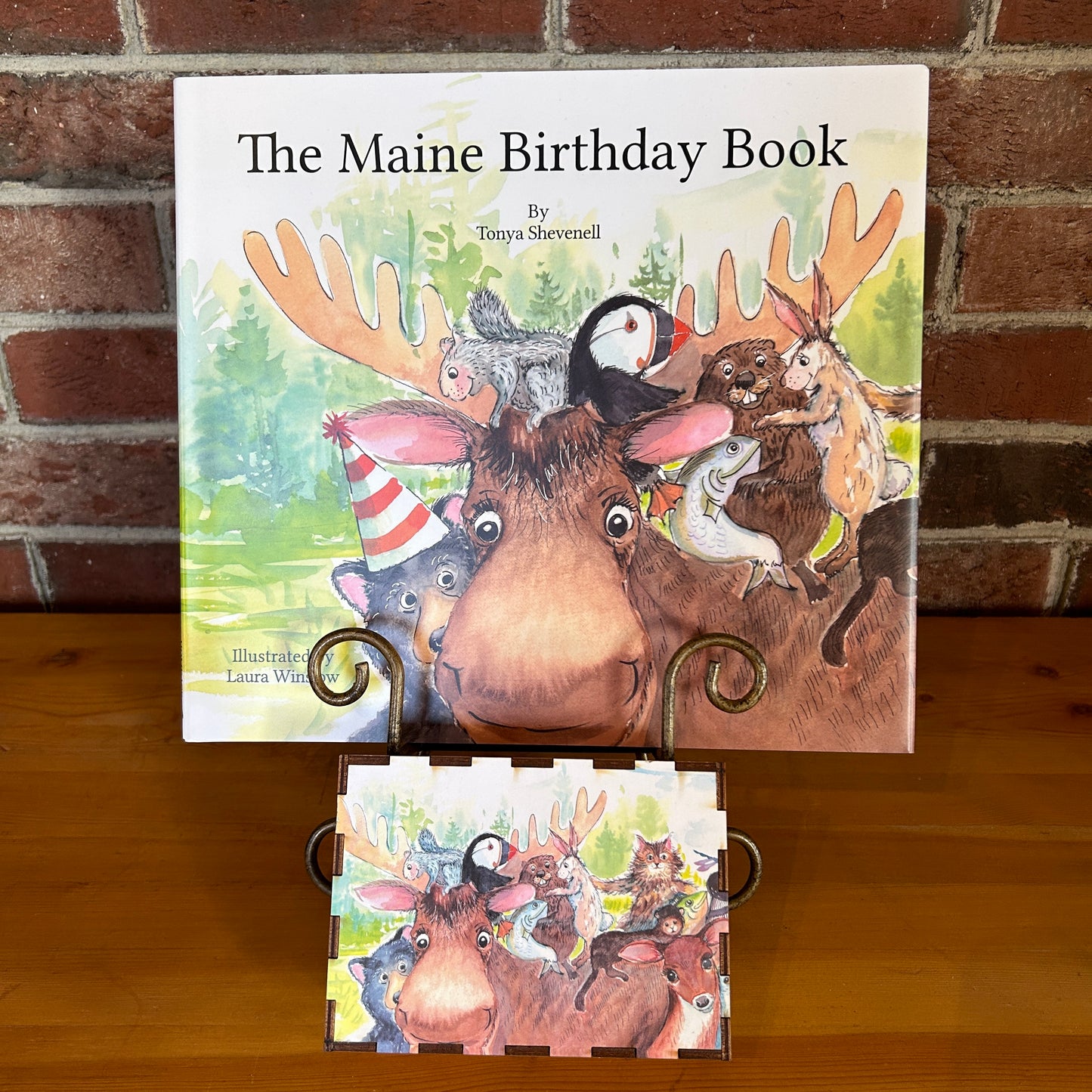 The Maine Birthday Book and a Treasure Box bundle - Moose & Friends