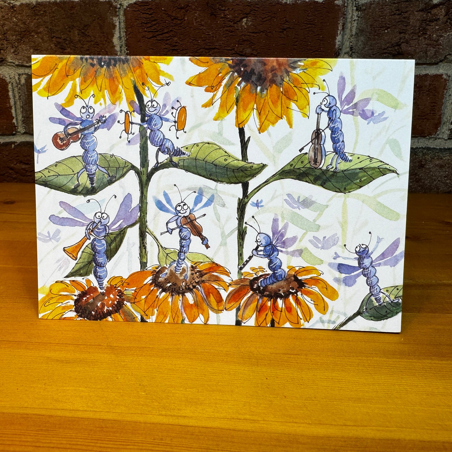 Dragonflies' Garden Band - Greeting Card with Envelope - Illustration from The Maine Birthday Book