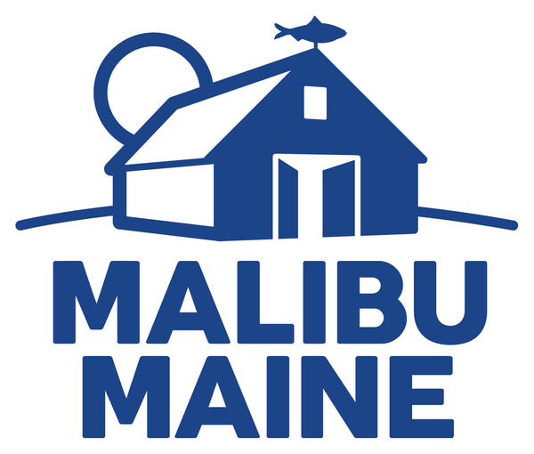 Malibu Maine logo with barn